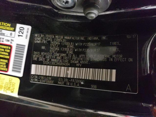 Photo 13 VIN: 5TDYZ3DC2HS894994 - TOYOTA SIENNA XLE 