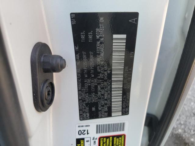 Photo 9 VIN: 5TDYZ3DC2KS982452 - TOYOTA SIENNA XLE 