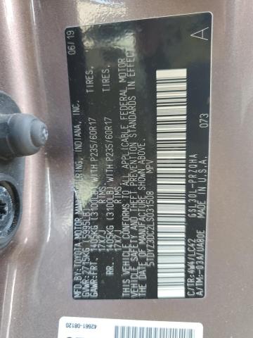 Photo 12 VIN: 5TDYZ3DC2LS031508 - TOYOTA ALL MODELS 