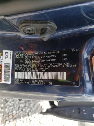 Photo 9 VIN: 5TDYZ3DC2LS058465 - TOYOTA SIENNA XLE 