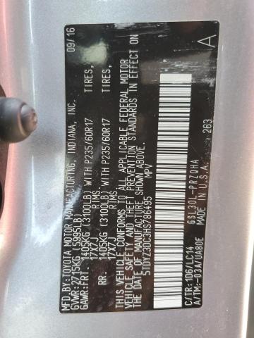 Photo 12 VIN: 5TDYZ3DC3HS786495 - TOYOTA SIENNA XLE 