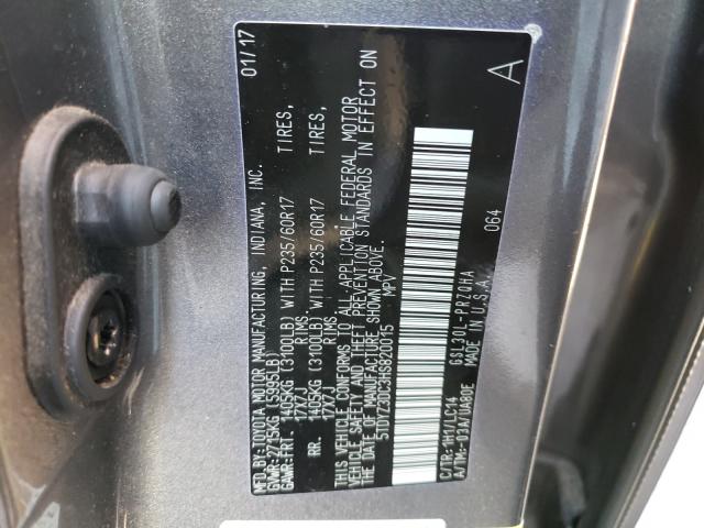 Photo 9 VIN: 5TDYZ3DC3HS820015 - TOYOTA SIENNA XLE 