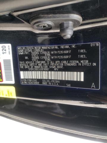 Photo 9 VIN: 5TDYZ3DC3JS918967 - TOYOTA SIENNA XLE 