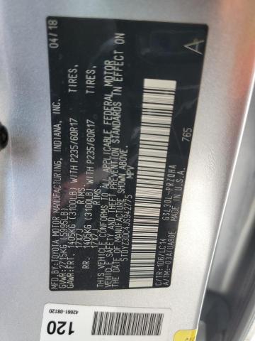 Photo 12 VIN: 5TDYZ3DC4JS942775 - TOYOTA SIENNA XLE 