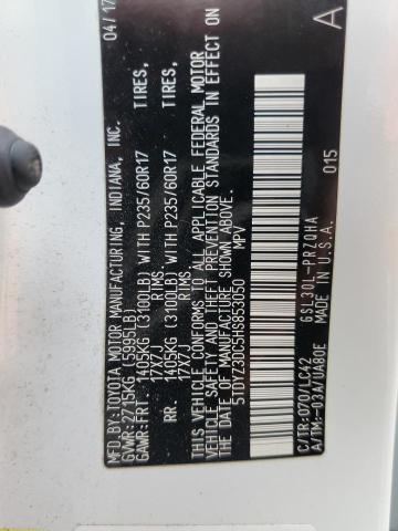 Photo 12 VIN: 5TDYZ3DC5HS853050 - TOYOTA SIENNA XLE 