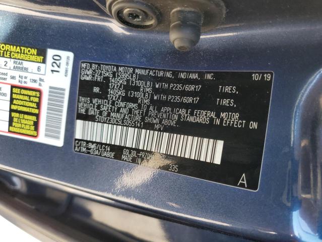 Photo 12 VIN: 5TDYZ3DC5LS055141 - TOYOTA SIENNA XLE 