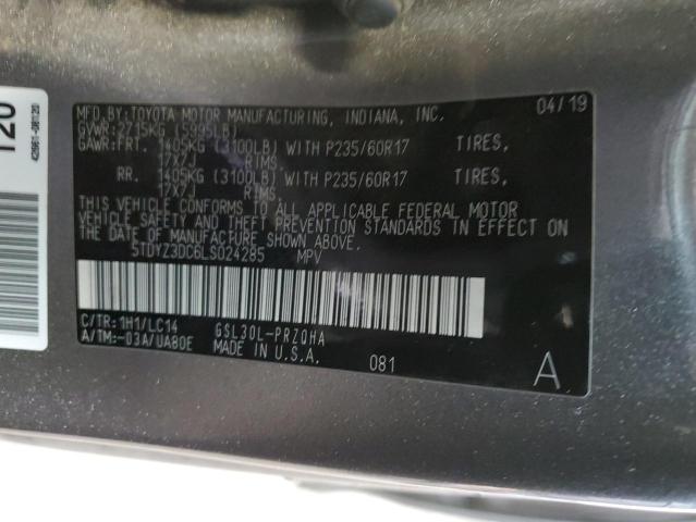 Photo 13 VIN: 5TDYZ3DC6LS024285 - TOYOTA SIENNA XLE 