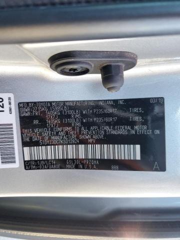 Photo 12 VIN: 5TDYZ3DC7KS012824 - TOYOTA SIENNA XLE 