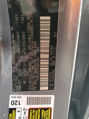 Photo 11 VIN: 5TDYZ3DC7KS974282 - TOYOTA SIENNA XLE 