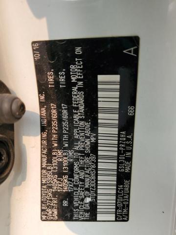 Photo 12 VIN: 5TDYZ3DC8HS787397 - TOYOTA SIENNA XLE 