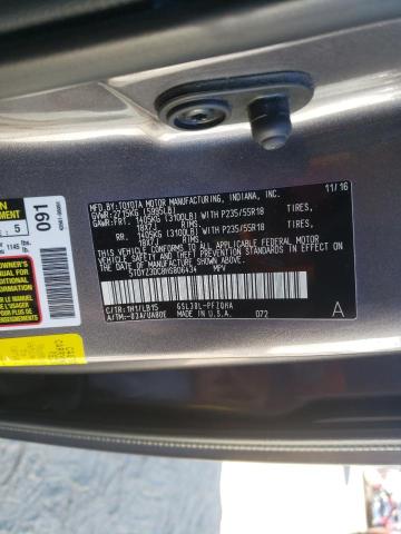 Photo 9 VIN: 5TDYZ3DC8HS806434 - TOYOTA SIENNA XLE 