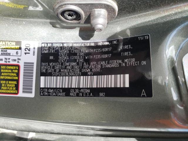 Photo 9 VIN: 5TDYZ3DC9LS062271 - TOYOTA SIENNA XLE 