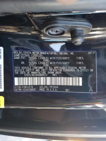 Photo 9 VIN: 5TDYZ3DCXHS889574 - TOYOTA SIENNA XLE 