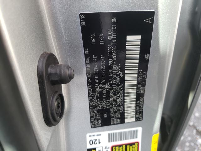 Photo 9 VIN: 5TDYZ3DCXKS967875 - TOYOTA SIENNA XLE 