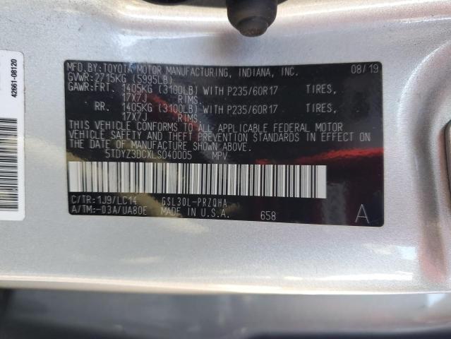 Photo 12 VIN: 5TDYZ3DCXLS040005 - TOYOTA SIENNA XLE 