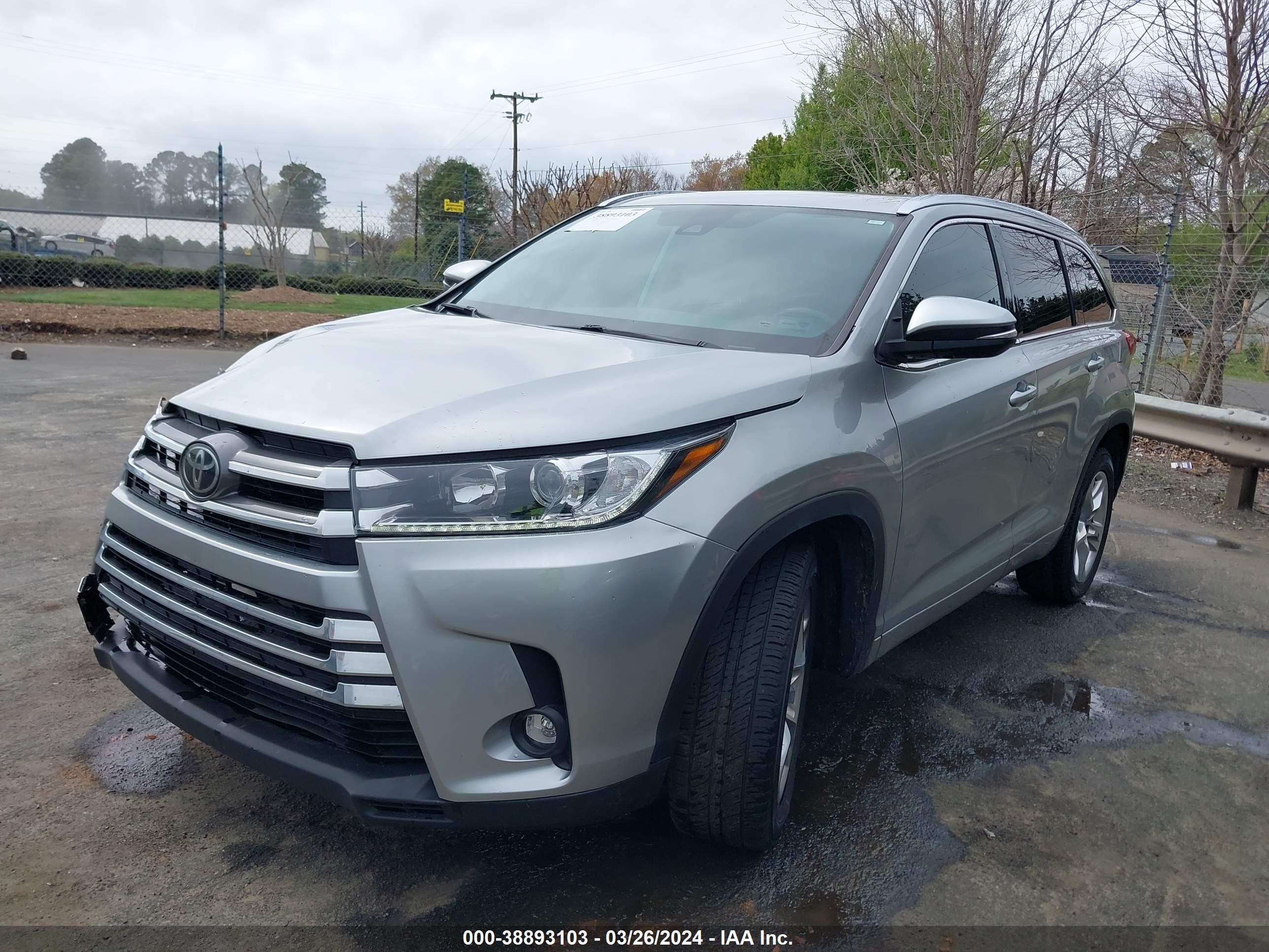 Photo 1 VIN: 5TDYZRFH3KS302778 - TOYOTA HIGHLANDER 