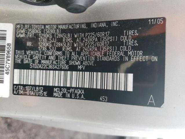 Photo 13 VIN: 5TDZA22C36S427606 - TOYOTA SIENNA XLE 