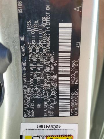 Photo 12 VIN: 5TDZA22C36S500862 - TOYOTA SIENNA XLE 