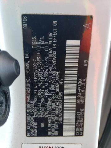 Photo 12 VIN: 5TDZA22C36S543985 - TOYOTA SIENNA XLE 