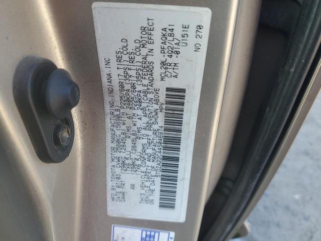 Photo 12 VIN: 5TDZA22C44S046974 - TOYOTA SIENNA XLE 