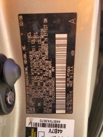 Photo 12 VIN: 5TDZA22C86S466823 - TOYOTA SIENNA XLE 