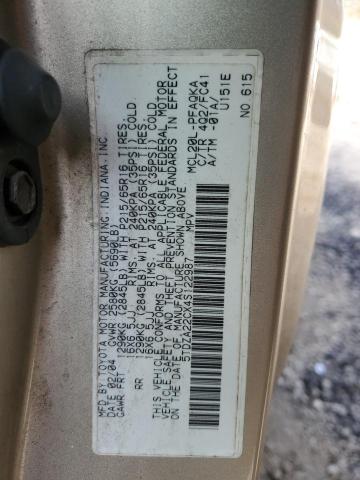 Photo 12 VIN: 5TDZA22CX4S122987 - TOYOTA SIENNA XLE 