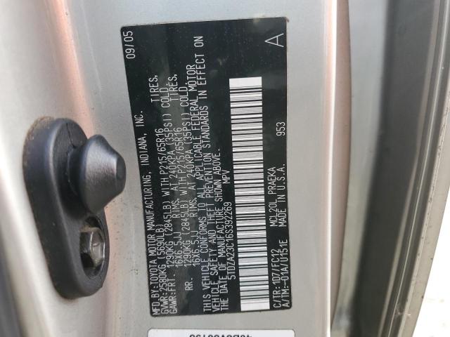 Photo 13 VIN: 5TDZA23C16S392269 - TOYOTA ALL MODELS 