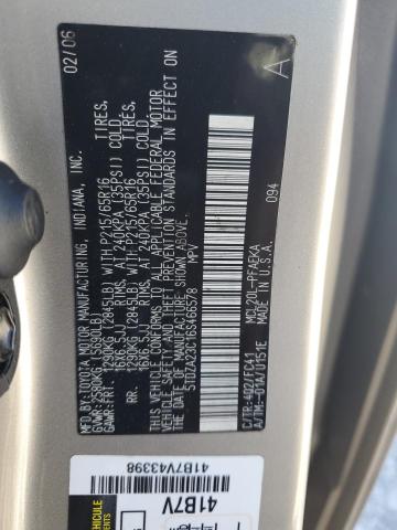 Photo 12 VIN: 5TDZA23C16S466578 - TOYOTA SIENNA CE 