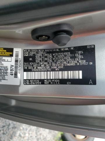 Photo 12 VIN: 5TDZA23C26S457145 - TOYOTA SIENNA LE 