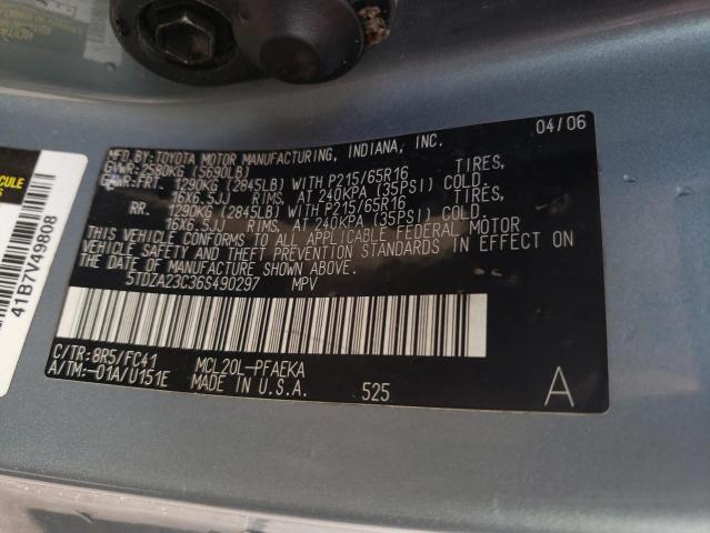 Photo 12 VIN: 5TDZA23C36S490297 - TOYOTA SIENNA CE 