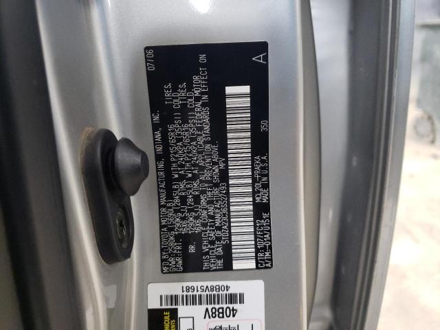 Photo 12 VIN: 5TDZA23C36S527493 - TOYOTA SIENNA CE 