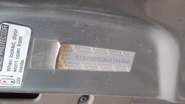 Photo 1 VIN: 5TDZA23C54S104542 - TOYOTA SIENA 