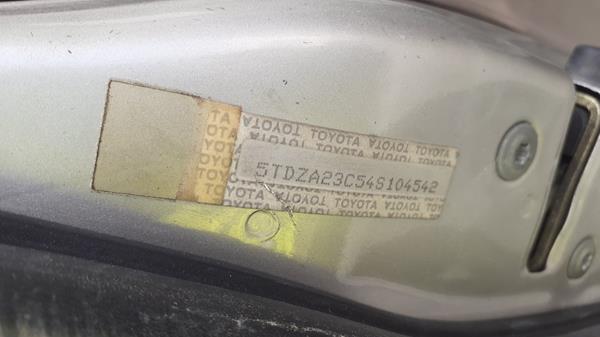 Photo 3 VIN: 5TDZA23C54S104542 - TOYOTA SIENA 