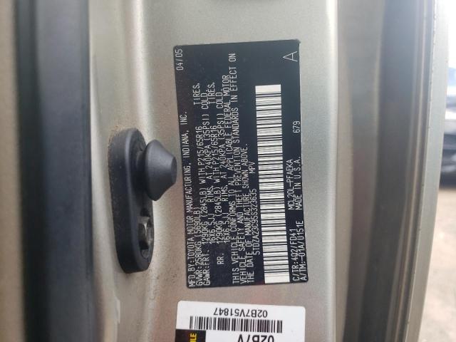 Photo 12 VIN: 5TDZA23C95S323635 - TOYOTA SIENNA CE 