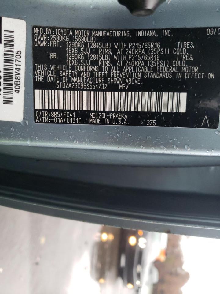 Photo 12 VIN: 5TDZA23C96S554732 - TOYOTA SIENNA 