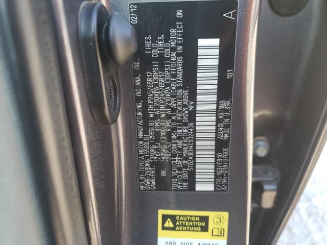 Photo 11 VIN: 5TDZA3EH4CS024436 - TOYOTA HIGHLANDER 