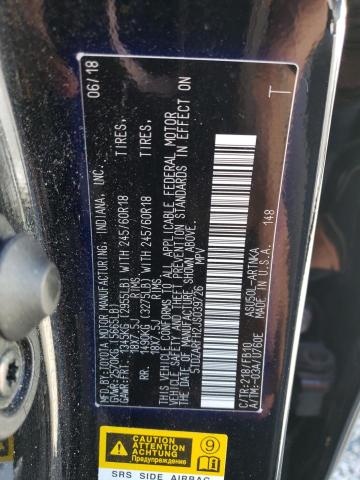 Photo 12 VIN: 5TDZARFH2JS039726 - TOYOTA HIGHLANDER 