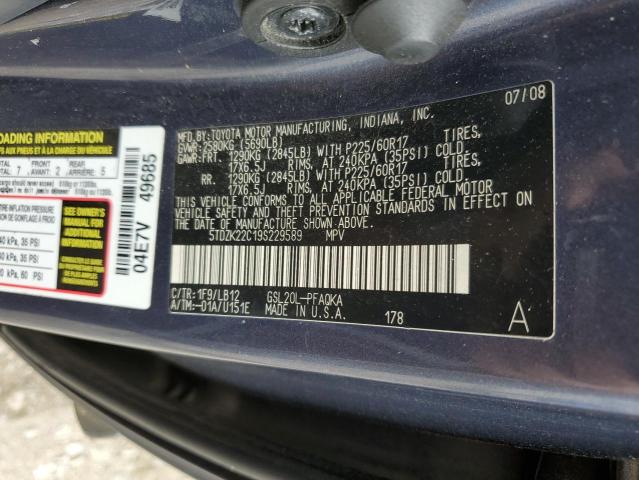 Photo 12 VIN: 5TDZK22C19S229589 - TOYOTA SIENNA XLE 