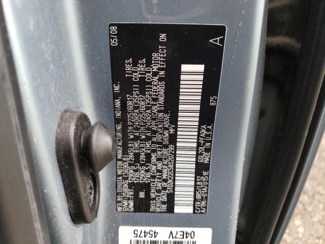 Photo 12 VIN: 5TDZK22C58S207299 - TOYOTA SIENNA XLE 