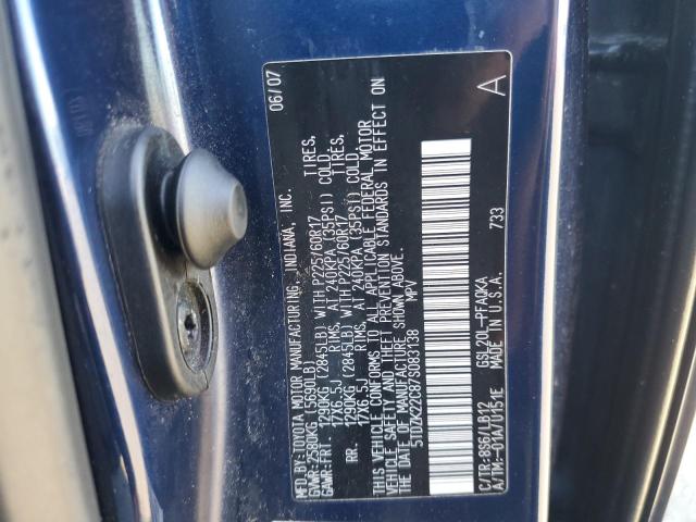 Photo 12 VIN: 5TDZK22C87S083138 - TOYOTA SIENNA XLE 