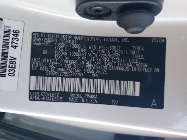 Photo 11 VIN: 5TDZK22C99S282153 - TOYOTA SIENNA XLE 