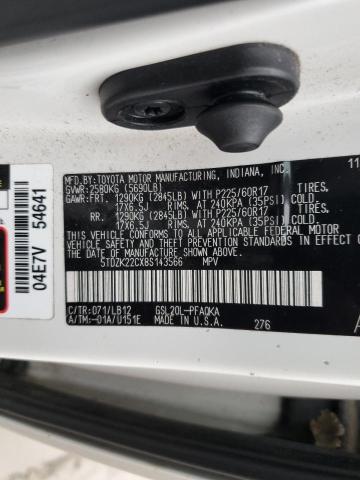 Photo 12 VIN: 5TDZK22CX8S143566 - TOYOTA SIENNA XLE 