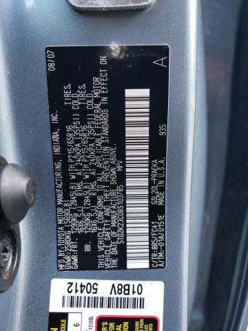 Photo 12 VIN: 5TDZK23C08S103785 - TOYOTA SIENNA CE 