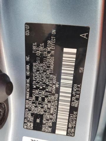 Photo 12 VIN: 5TDZK23C37S041488 - TOYOTA SIENNA CE 