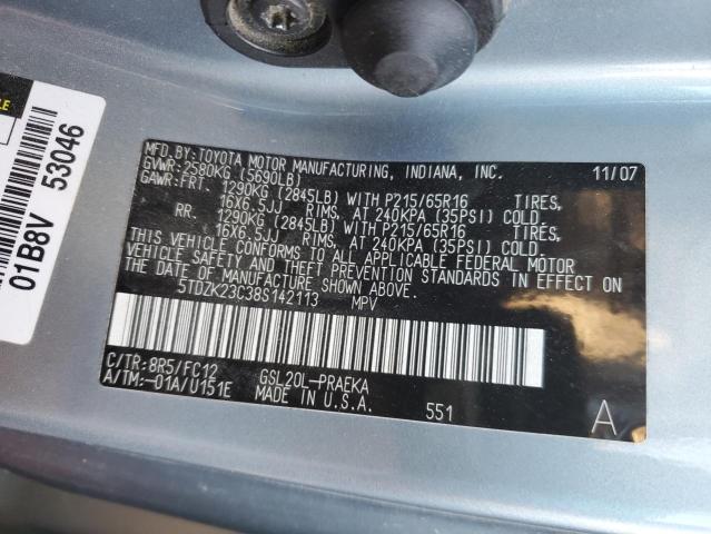 Photo 12 VIN: 5TDZK23C38S142113 - TOYOTA SIENNA CE 