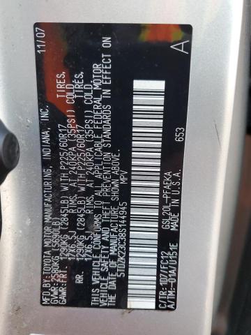 Photo 12 VIN: 5TDZK23C38S144945 - TOYOTA SIENNA CE 