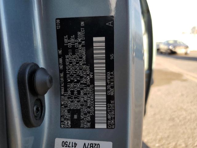 Photo 13 VIN: 5TDZK23C49S277215 - TOYOTA SIENNA CE 