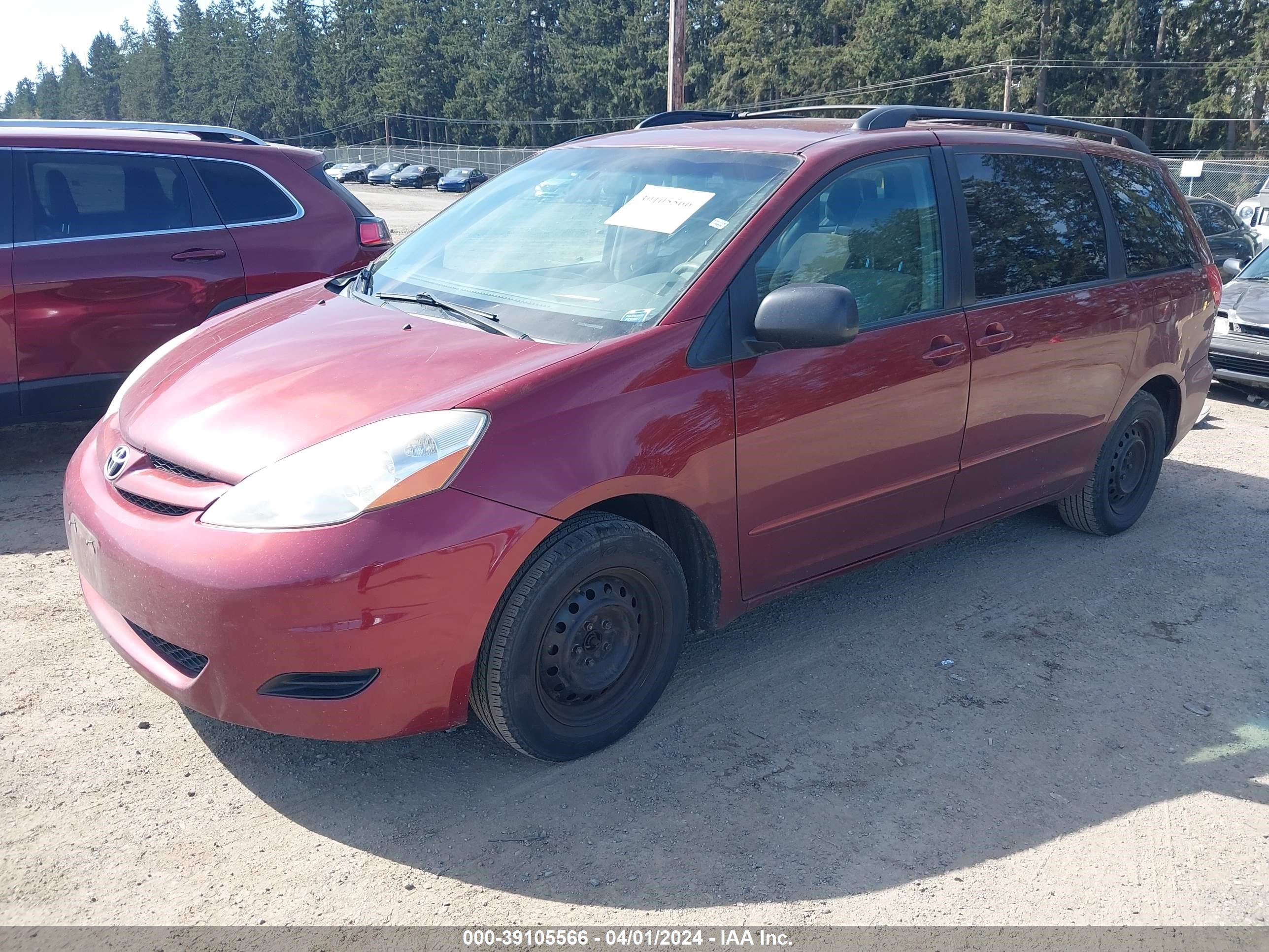 Photo 1 VIN: 5TDZK23C79S285664 - TOYOTA SIENNA 