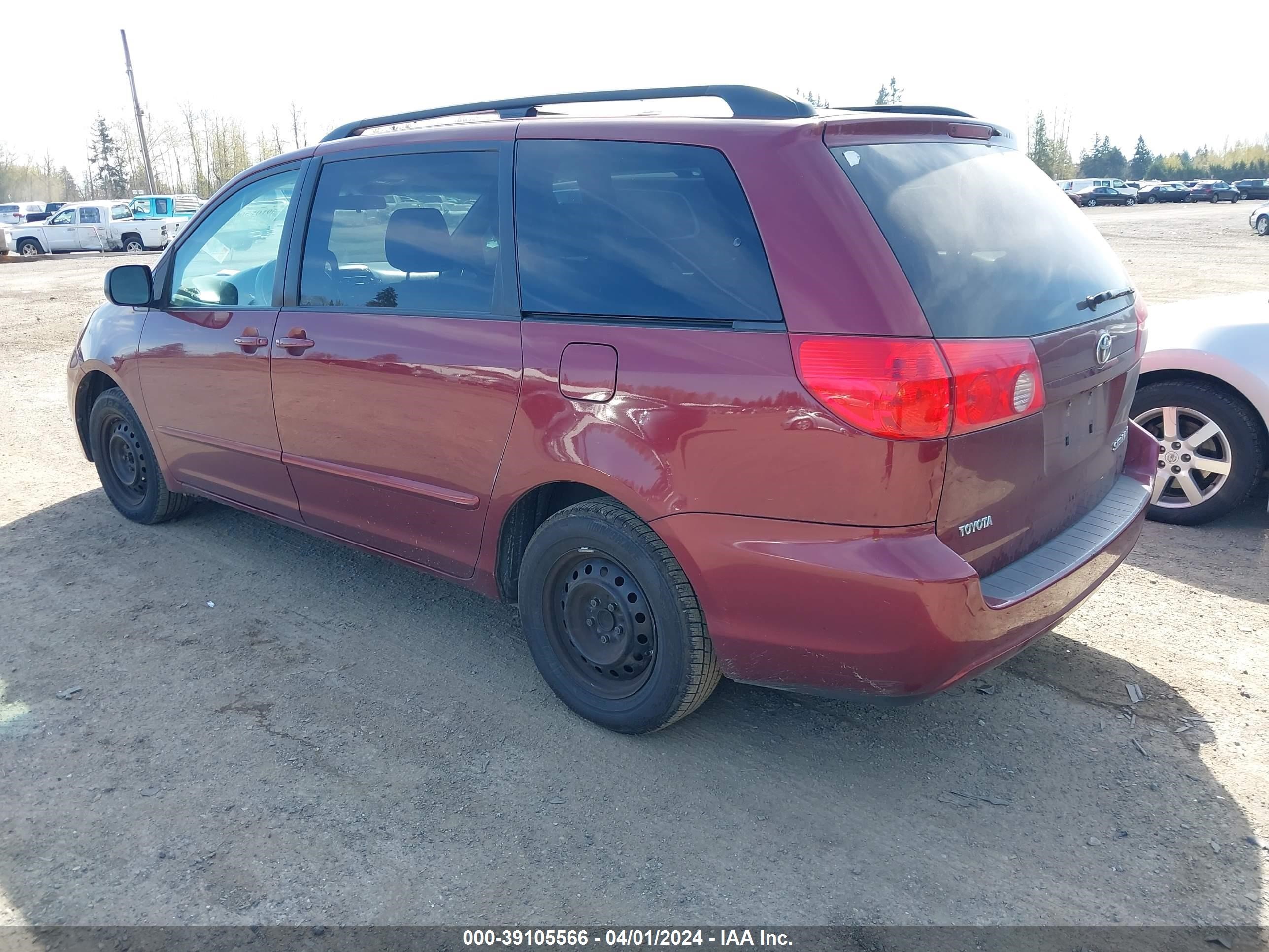 Photo 2 VIN: 5TDZK23C79S285664 - TOYOTA SIENNA 