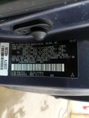 Photo 12 VIN: 5TDZK23C87S064801 - TOYOTA SIENNA CE 